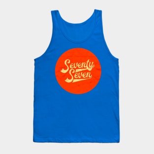 77 Seventy Seven vintage washed out graphic Tank Top